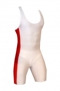 SKTF006 order a head men's swimsuit and supply sleeveless one-piece tight-fitting sportswear 90% polyester fiber +10% lycra sportswear supplier back view